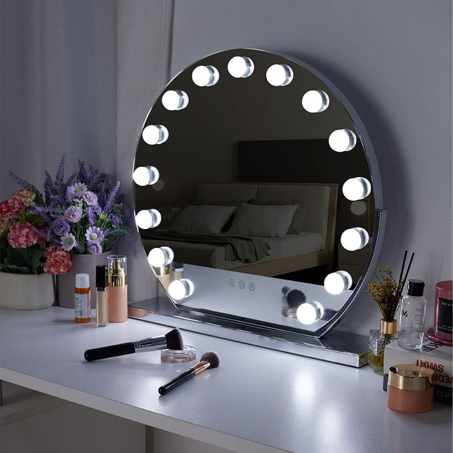 Makeup Mirror with LED Lights and Three Colour Modes 49 x 50 cm