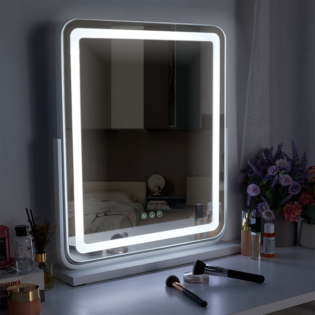 Adjustable Frameless LED Makeup Vanity Mirror 48 x 59cm