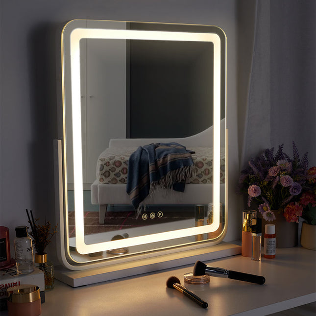 Adjustable Frameless LED Makeup Vanity Mirror 48 x 59cm