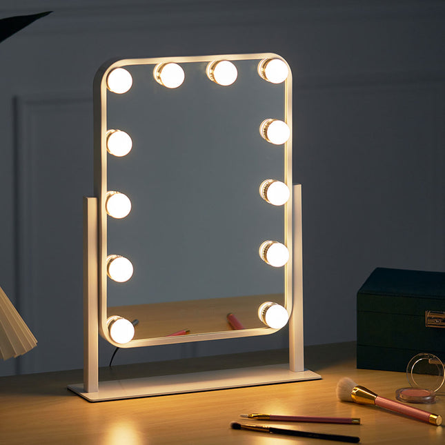 Hollywood Vanity Mirror with 12 LED Bulbs 36 x 48 cm