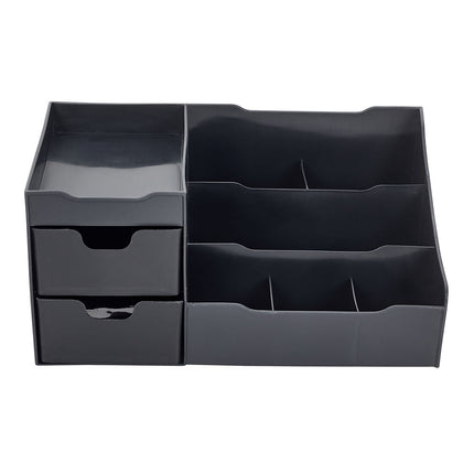 Black Plastic Office Desktop Organizer
