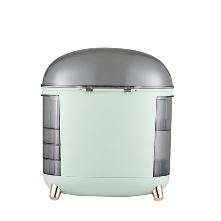 Green Large Makeup Storage Box Organizer with Drawers