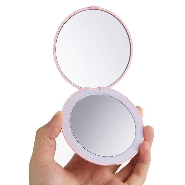 Double-Sided LED Makeup Mirror with Light 1 x 9cm Travel Size