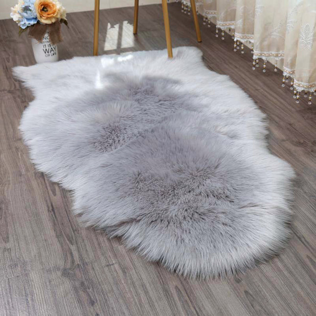 Irregular Shaped Super Soft Shaggy Area Rug 90cm