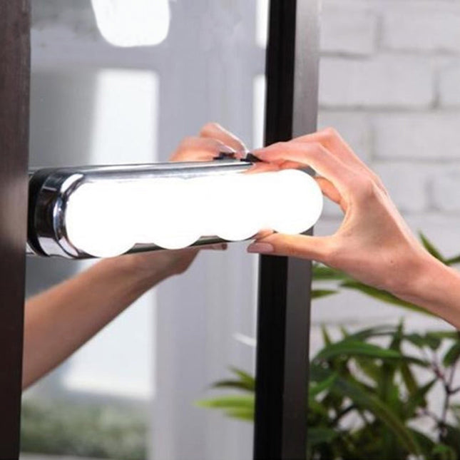 Battery Operated LED Vanity Lights with 4 Bulbs 30 x 6 cm