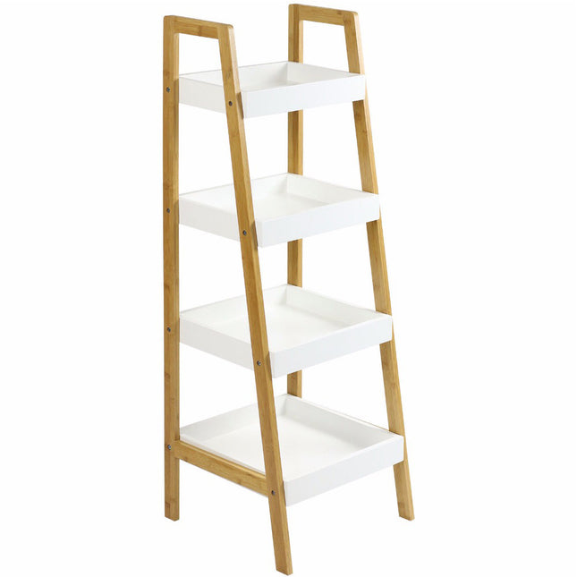 4-Tier Ladder Shelf H75cm Bathroom Shelving Unit