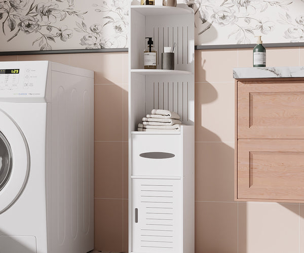 120cm Freestanding Storage Cabinet Corner Cupboard