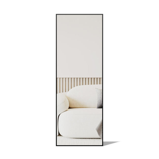 140cm Full Length Mirror with Iron Frame and Stand
