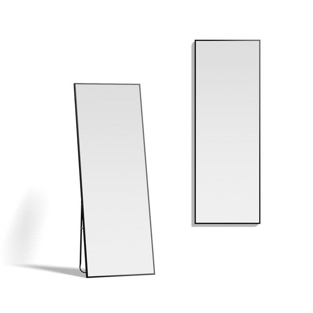 140cm Full Length Mirror with Iron Frame and Stand