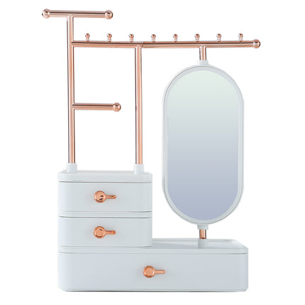 Jewelry Organizer Makeup Storage Box Necklace Eearring Display