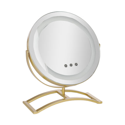 Round LED Makeup Dressing Table Mirror 25 x 38 cm