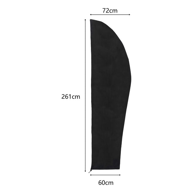Black Outdoor Waterproof Banana Roma Umbrella Parasol Cover
