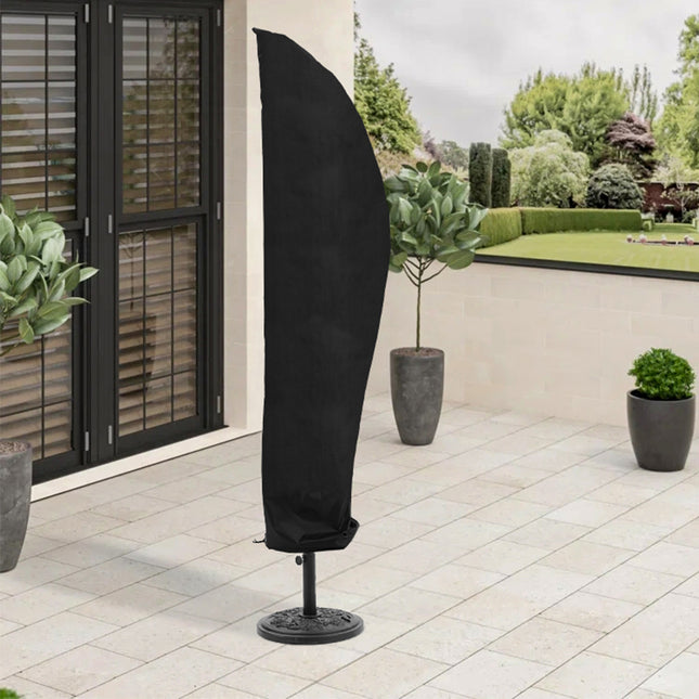 Black Outdoor Waterproof Banana Roma Umbrella Parasol Cover