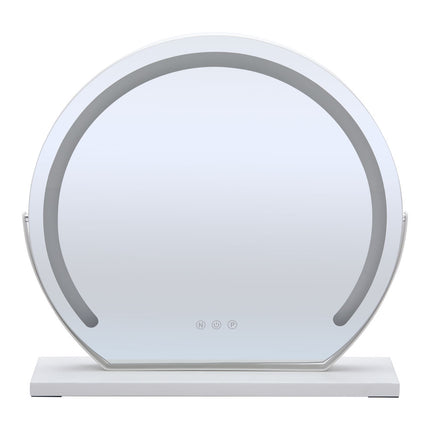 Round Hollywood Vanity Mirror with LED Lights 42×38cm