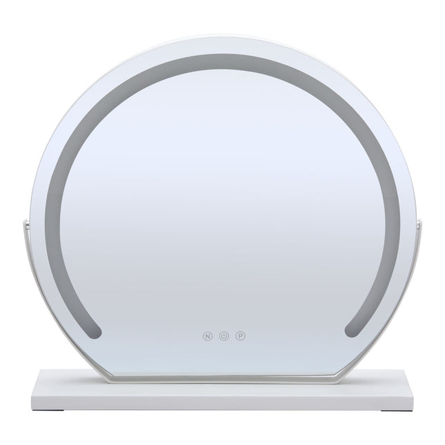Round Hollywood Vanity Mirror with LED Lights 42×38cm