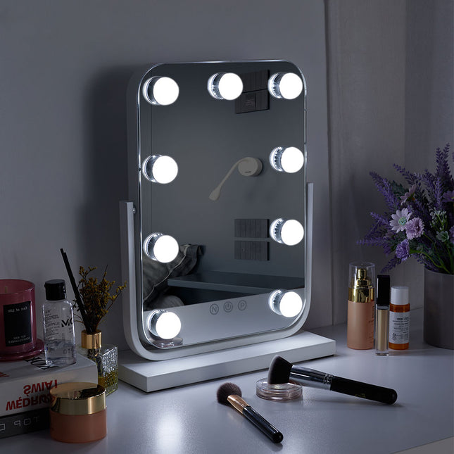 Rectangle Hollywood Vanity LED Lighted Makeup Mirror 30×40cm