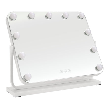 Frameless Hollywood Vanity Mirror with 11 Dimmable Lights 50x40cm
