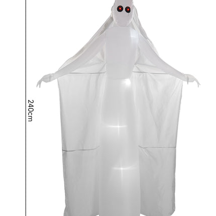 Halloween Inflatable White Tall Ghost Bride with Red Eyes