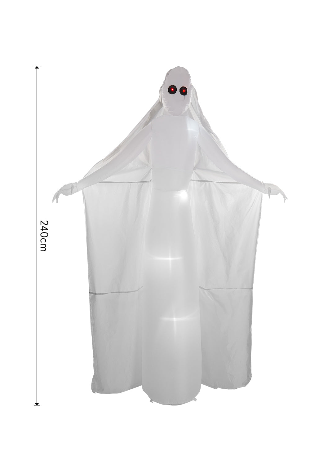 Halloween Inflatable White Tall Ghost Bride with Red Eyes