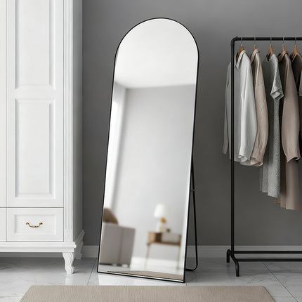 Metal Frame Full Length Mirror with Stand