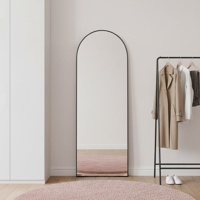 Metal Frame Full Length Mirror with Stand