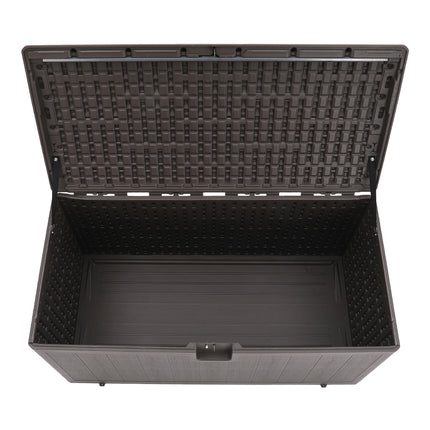 Brown 105 Gallon Outdoor Deck Box