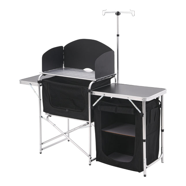 Camp Kitchen with Zippered Storage and Camp Tables