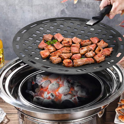 Black Round 33cm Cast Iron Grill Grate