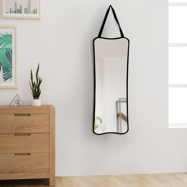 80cm Wooden Full Length Hanging Mirror with Adjustable Strap