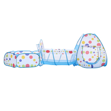 Play Tent Set for Kids Pop Up with Tunnel Ball Pit Playhouse