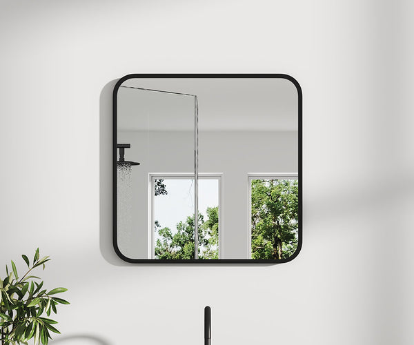 40cm Square Framed Vanity Mirror