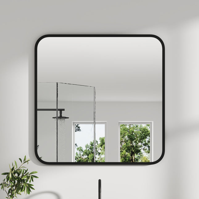 50/60/70cm Modern Square Wall Mirror with Aluminium Frame
