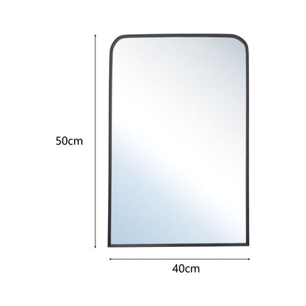 Arched Bathroom Mirror Black Framed Vanity Mirror 40x50cm