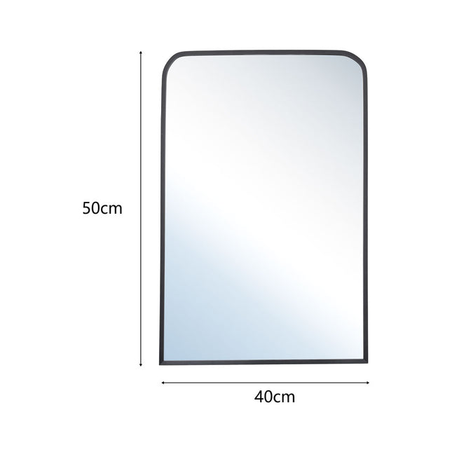 Arched Bathroom Mirror Black Framed Vanity Mirror 40x50cm