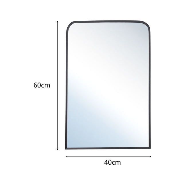 60/70cm Arched Wall Mirror with Contemporary Design