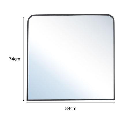 Contemporary Arched Wall Mirror 84 x 74cm