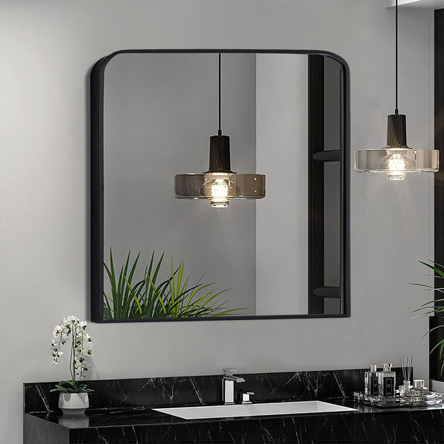 Contemporary Arched Wall Mirror 84 x 74cm