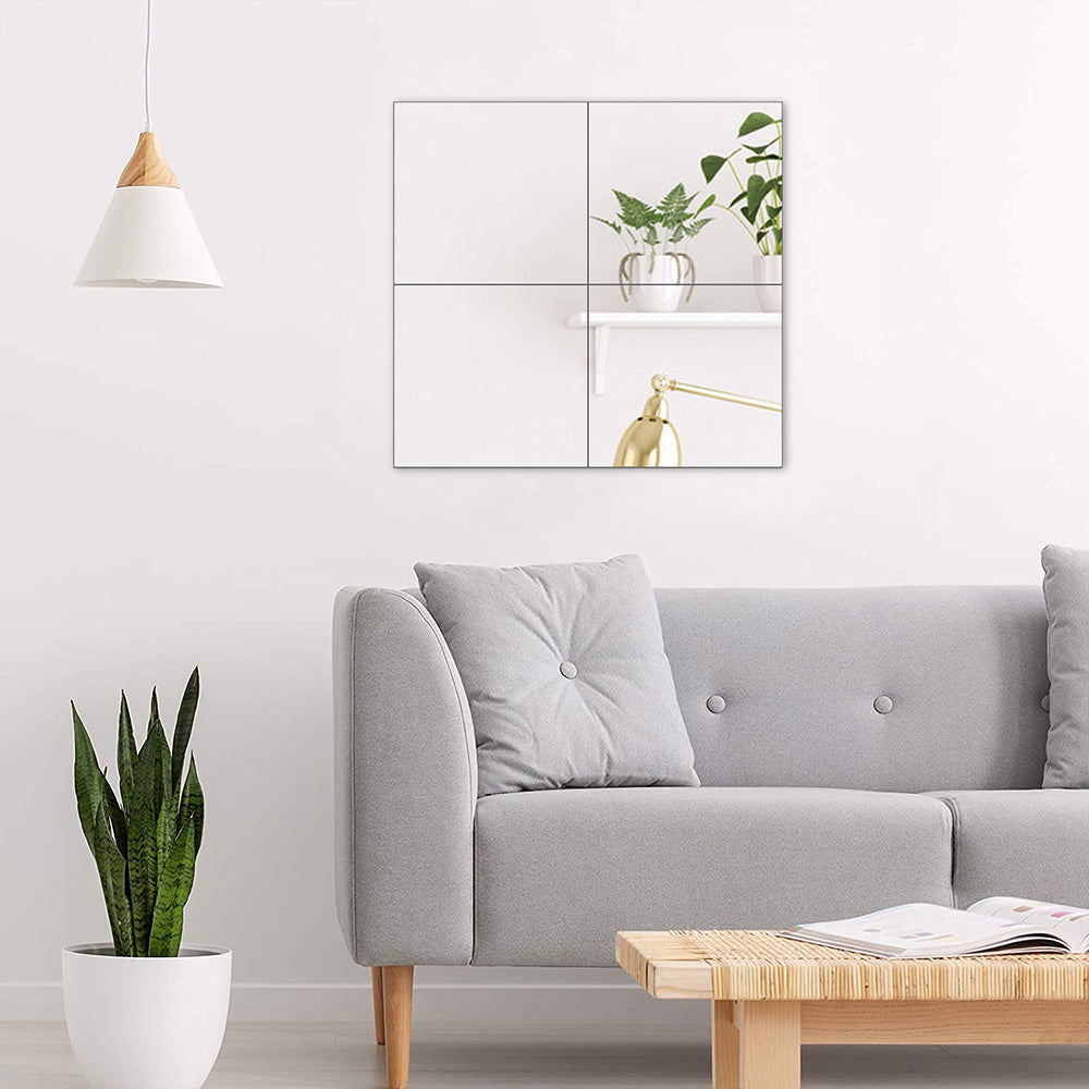 30 x 30 Acrylic Adhesive Wall Mirror Tiles