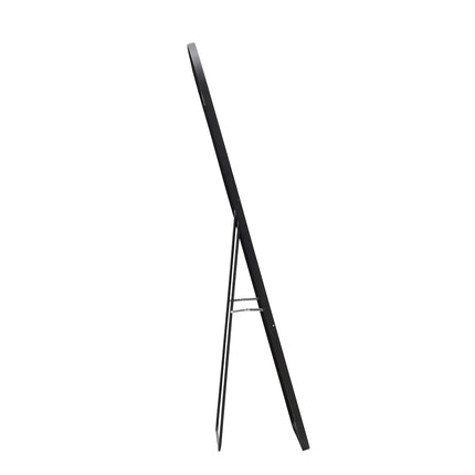 150/160cm H Modern Arched Metal Floor Mirror Black