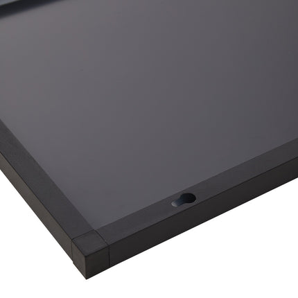 120cm Modern Full Length Wall Mirror with Black Slim Frame