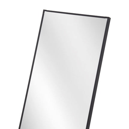 120cm Modern Full Length Wall Mirror with Black Slim Frame