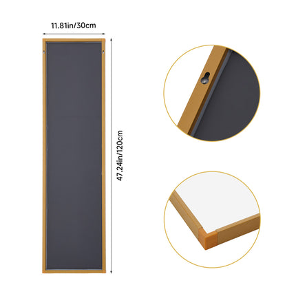 120cm Full Length Wall Mirror with Slim Modern Frame