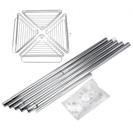 4-Tier Bathroom Corner Shelves No Drilling Metal Shower Caddy