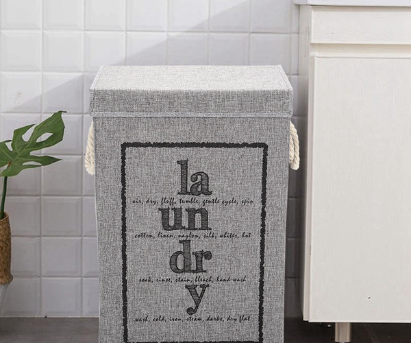 Foldable Laundry Basket Linen Laundry Hamper Lid