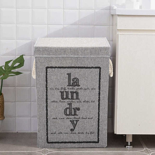 Foldable Laundry Basket 72L Linen Laundry Hamper with Lid