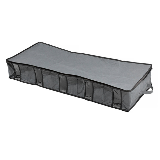 Grey Foldable Under Bed Storage Organizer Clothes Quilt Drawer Storage Box