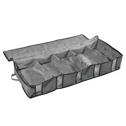 Grey Foldable Under Bed Storage Organizer Clothes Quilt Drawer Storage Box