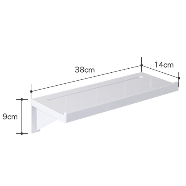 Bathroom Shower Caddy White ABS Wall Shelf