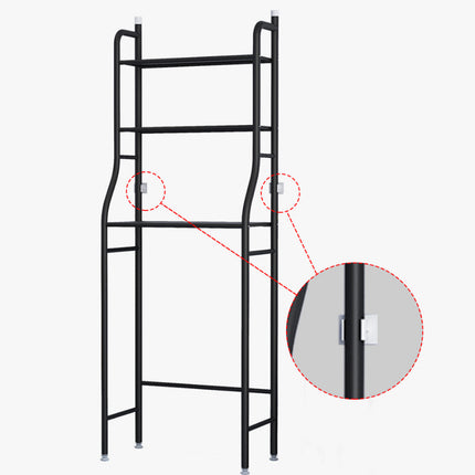 3-Tier Bathroom Storage Shelf Metal Standing Rack