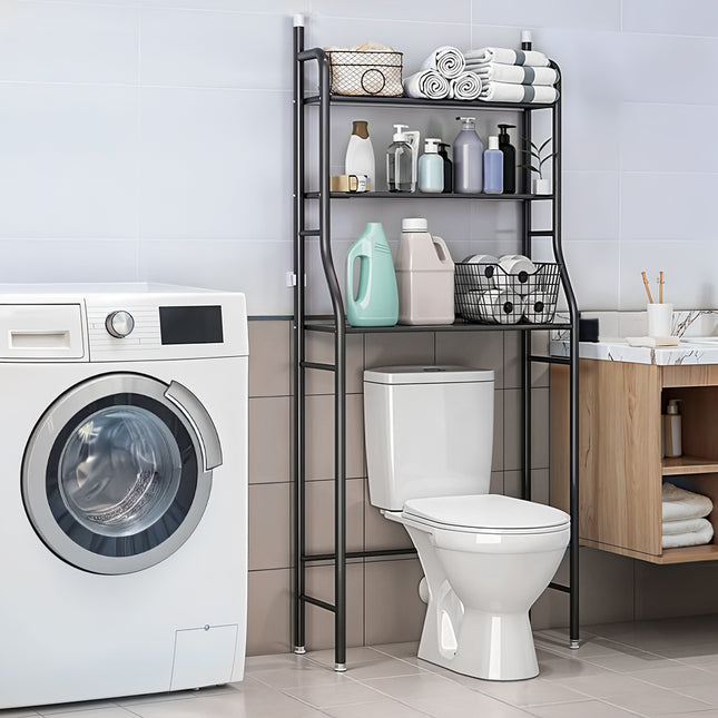 3-Tier Bathroom Storage Shelf Metal Standing Rack